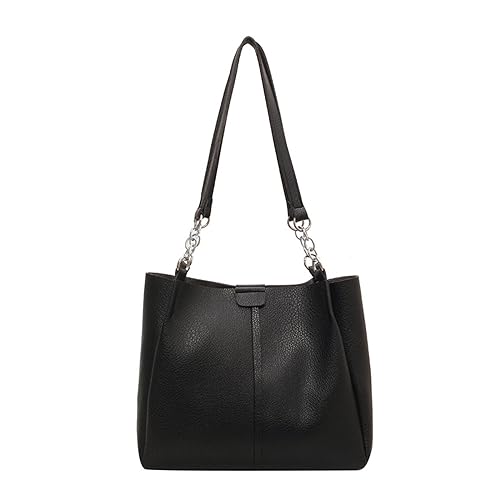 HINAYOSAN Einfarbige Umhängetasche, praktisch und Handtasche, elegant und geräumig, Unisex-PU-Tragetasche für Damen und Herren, modisch, einfarbig, stilvoll, Unisex, PU, geräumiges Innenfutter HINAYOSAN Einfarbige Umhängetasche, praktisch und Handtasche, elegant und geräumig, Unisex-PU-Tragetasche für Damen und Herren, modisch, einfarbig, stilvoll, Unisex, PU, geräumiges Innenfutter von HINAYOSAN
