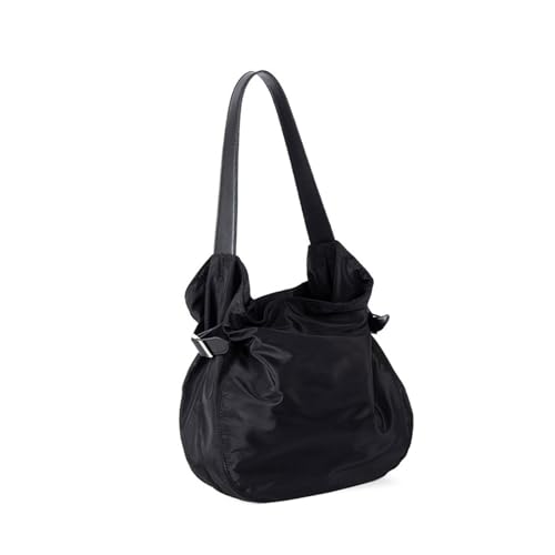 HINAYOSAN Elegante und funktionale Tasche für den täglichen Gebrauch, große Schultertasche, lässige Unterarm-Geldbörse, modisch, individueller Eimer, Schwarz , One Size von HINAYOSAN
