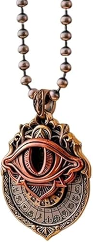 HINAYOSAN Handgefertigter Tarot-Anhänger: Kombinieren Sie sie mit kosmischen Weisheits-Tarots-Anhängern, rotierende Allsehende Augen-Halskette, große Menge Liebhaber, Charms, Omniscient Eye-Schmuck von HINAYOSAN