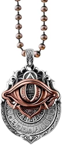 HINAYOSAN Handgefertigter Tarot-Anhänger: Kombinieren Sie sie mit kosmischen Weisheits-Tarots-Anhängern, rotierende Allsehende Augen-Halskette, große Menge Liebhaber, Charms, Omniscient Eye-Schmuck von HINAYOSAN
