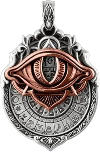 HINAYOSAN Handgefertigter Tarot-Anhänger: Kombinieren Sie sie mit kosmischen Weisheits-Tarots-Anhängern, rotierende Allsehende Augen-Halskette, große Menge Liebhaber, Charms, Omniscient Eye-Schmuck von HINAYOSAN