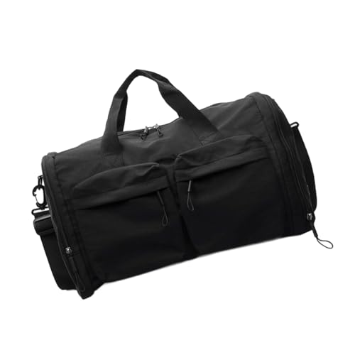 HINAYOSAN Kompakte faltbare Tasche, große Kapazität, Schultertasche, Kuriertasche, Reisetasche, geeignet für Reisen und Outdoor, Schwarz , One Size HINAYOSAN Kompakte faltbare Tasche, große Kapazität, Schultertasche, Kuriertasche, Reisetasche, geeignet für Reisen und Outdoor, Schwarz , One Size von HINAYOSAN