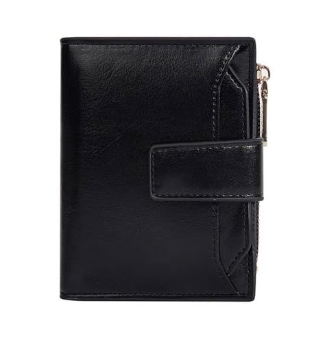 HINAYOSAN Koreanische Stile, kurze Geldbörse, Kartenhalter, Bifold Geldbörse, PU-Leder, Münzfach, klein, stilvolle Kleingeld für den täglichen Gebrauch, stilvolle Münztasche, PU-Leder, Kleingeldbörse von HINAYOSAN