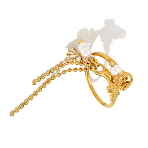 HINAYOSAN Moderner, verstellbarer Fransenschmuck, Edelstahlringe mit dynamischen Details für Schichtstile, trendige Schicht-Ringe-Kollektion, Einheitsgröße, Wie beschrieben, Wie beschrieben HINAYOSAN Moderner, verstellbarer Fransenschmuck, Edelstahlringe mit dynamischen Details für Schichtstile, trendige Schicht-Ringe-Kollektion, Einheitsgröße, Wie beschrieben, Wie beschrieben von HINAYOSAN