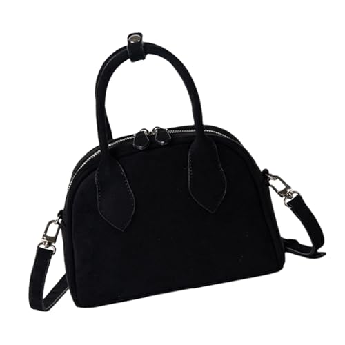 HINAYOSAN Modische PU-Handtasche mit verstellbarem Riemen, Umhängetasche, geeignet für Büroprofis und Studenten, stilvolle Damentasche, Schwarz , One Size von HINAYOSAN