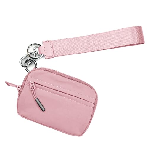 HINAYOSAN Schlanke, kratzfeste Nylon-Geldbörse, kompakter Kartenhalter mit Handyfach für alltägliche Utensilien, modische kleine Brieftasche, a, Mass Beauty von HINAYOSAN