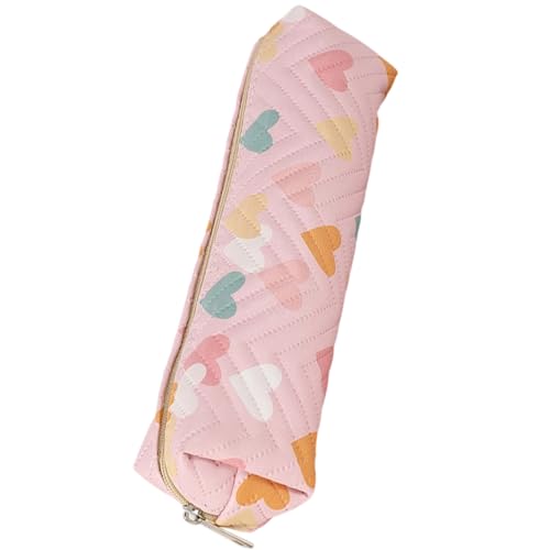 HINAYOSAN Tragbarer Bleistift Cartoon Leder Stifteetui Organizer für Studenten Erwachsene Leichtes Design Federmäppchen, B von HINAYOSAN