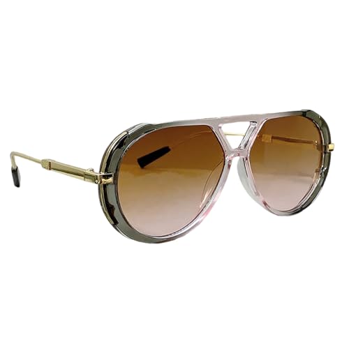 HINAYOSAN Trendige übergroße Sonnenbrille mit doppeltem Strahl, PC-Rahmen, Farbverlaufsgläser für Damen, Outdoor-Sport, Reisen, Sonnenbrille für Damen, Grauer Puderrahmen Te HINAYOSAN Trendige übergroße Sonnenbrille mit doppeltem Strahl, PC-Rahmen, Farbverlaufsgläser für Damen, Outdoor-Sport, Reisen, Sonnenbrille für Damen, Grauer Puderrahmen Te von HINAYOSAN