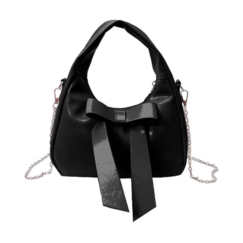 HINAYOSAN Umhängetasche für Damen, Crossbody-Tasche mit abnehmbarem Riemen, Leder-Clutches, Toted Handtaschen, Geldbörsen mit Reißverschluss, Crossbody-Tasche für Damen, Schwarz , One Size von HINAYOSAN