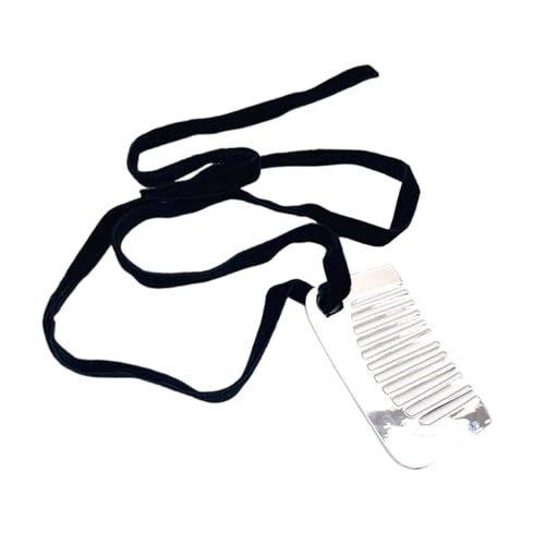HINAYOSAN Verstellbare Mehrzweck-Halskette, Styling, stabiler Stahlkamm-Anhänger, elegantes Haarschmuck-Accessoire für den täglichen Party-Look, Party-Schmuckstücke, Large, Wie beschrieben, Wie von HINAYOSAN