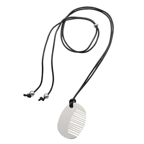 HINAYOSAN Vielseitige, silberfarbene Kamm-Charm-Halskette, stilvolle Legierung, für den täglichen Gebrauch, Halsschmuck, modisches Statement-Accessoire, Legierung, Kamm, Einheitsgröße, Wie beschrieben von HINAYOSAN
