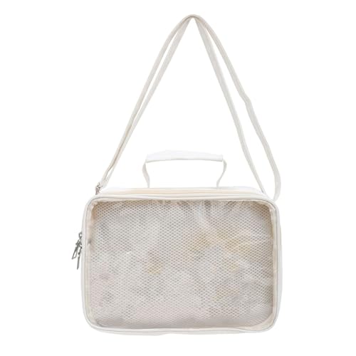 Itabag Damen-Umhängetasche, transparent, japanischer Stil, Umhängetasche, Schultasche, Itabag, Kuriertasche für Pin-Display, japanische Schulter für Pin-Display, weiß, One Size von HINAYOSAN