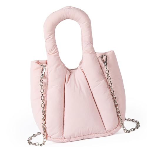 Lässige Umhängetasche, Nylon, Puffer-Handtasche, modische Schultertaschen, funktionaler Stauraum, ästhetische Handtasche, B, One Size von HINAYOSAN