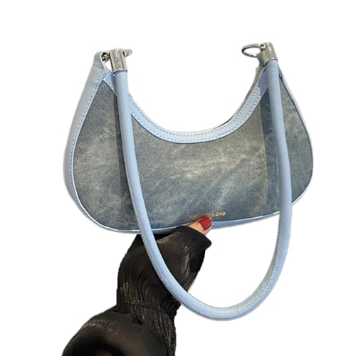 Modische Damen Umhängetasche Süße Handtasche Achseltaschen für den täglichen Gebrauch Frauen Handtasche, blau, One Size von HINAYOSAN
