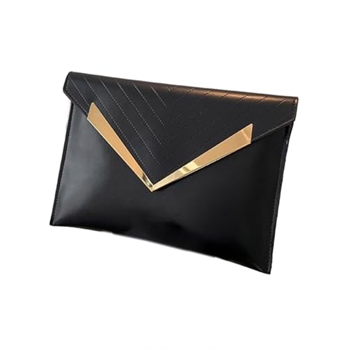 Modische Geldbörse aus Polyurethan, praktische und elegante Abendtasche, stilvolle Handtasche. Verleiht jedem Look Charme, Schwarz , One Size Modische Geldbörse aus Polyurethan, praktische und elegante Abendtasche, stilvolle Handtasche. Verleiht jedem Look Charme, Schwarz , One Size von HINAYOSAN