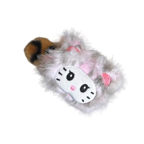 Modische Leoparden-Haarspange, Haarschmuck, weicher Plüsch, Haarschmuck, Kopfbedeckung, geeignet für Frauen und Styling-Liebhaber von HINAYOSAN