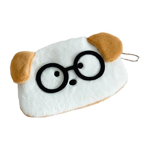 Münzgeldbörse, Schlüsselanhänger für Damen, Kleingeldbörse mit Schlüsselanhänger, Kartenhalter, Münzgeldhalter, Taschen, tragbare Make-up-Tasche, kleine Geldbörse, Braune Ohren, Mass Beauty von HINAYOSAN