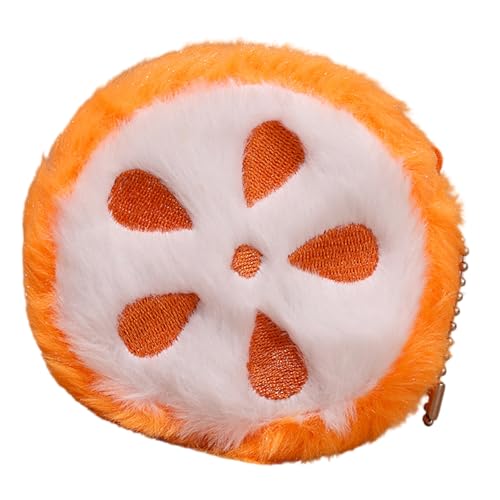 Niedliche Obst-Designs, Münzorganizer, Plüschmaterialien, tragbare Aufbewahrung, Obst, Schlüsselanhänger, a, Einheitsgröße von HINAYOSAN