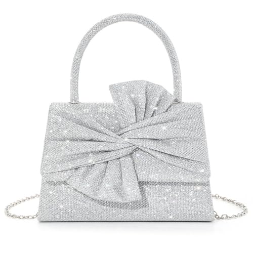 Shimmering Envelope Crossbody Purse With Removable Chain Stylish Glitters Shoulder Bag Handbag For Dinners And Dates Elegant Envelope Purse, B, One Size von HINAYOSAN