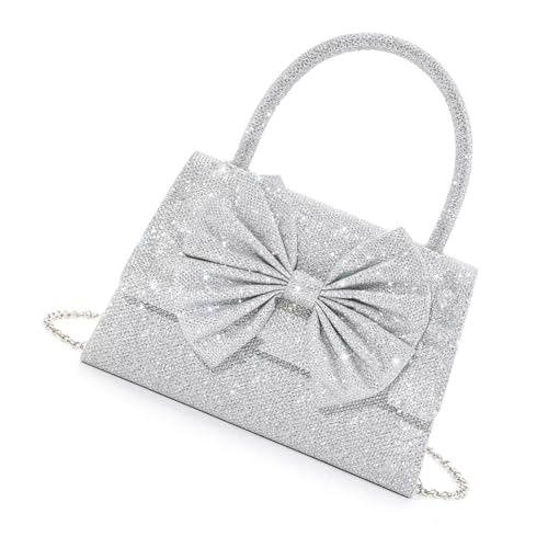 Shimmering Envelope Crossbody Purse With Removable Chain Stylish Glitters Shoulder Bag Handbag For Dinners And Dates Elegant Envelope Purse, a, One Size von HINAYOSAN