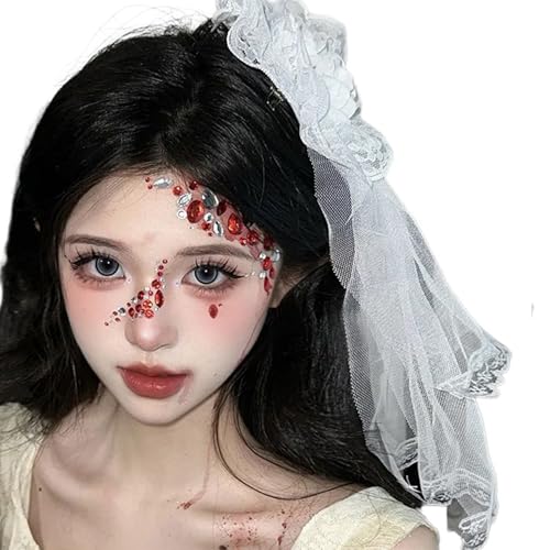 Stilvolle Schleier-Haarnadel, elegante Haarspange, zarte Spitzenschleier-Haarnadel für besondere Anlässe von HINAYOSAN