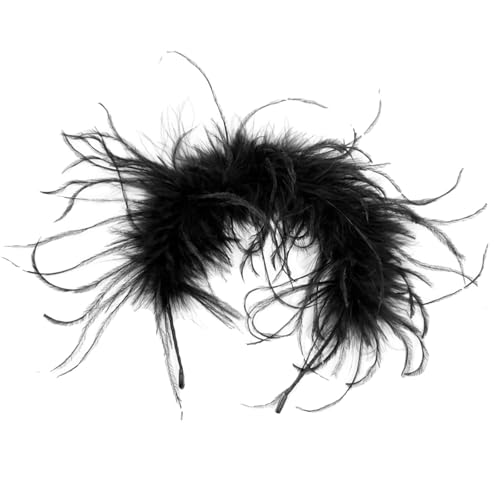 Stilvoller, gefiederter Kopfschmuck für Weihnachten, Festival, Haarschmuck für den täglichen Gebrauch und besondere Anlässe von HINAYOSAN