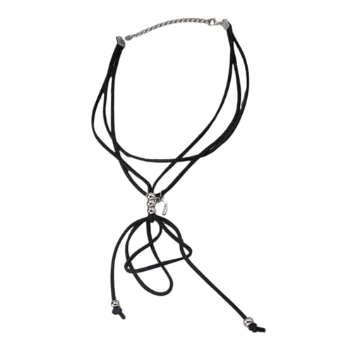 U-förmige Anhänger-Halskette, zierlicher Anhänger, Schlüsselbein-Kette, Accessoire, stapelbar, schöne Bänder, geknoteter Hals, Schmuck, modische Halskette, Einheitsgröße, Wie beschrieben, Wie von HINAYOSAN