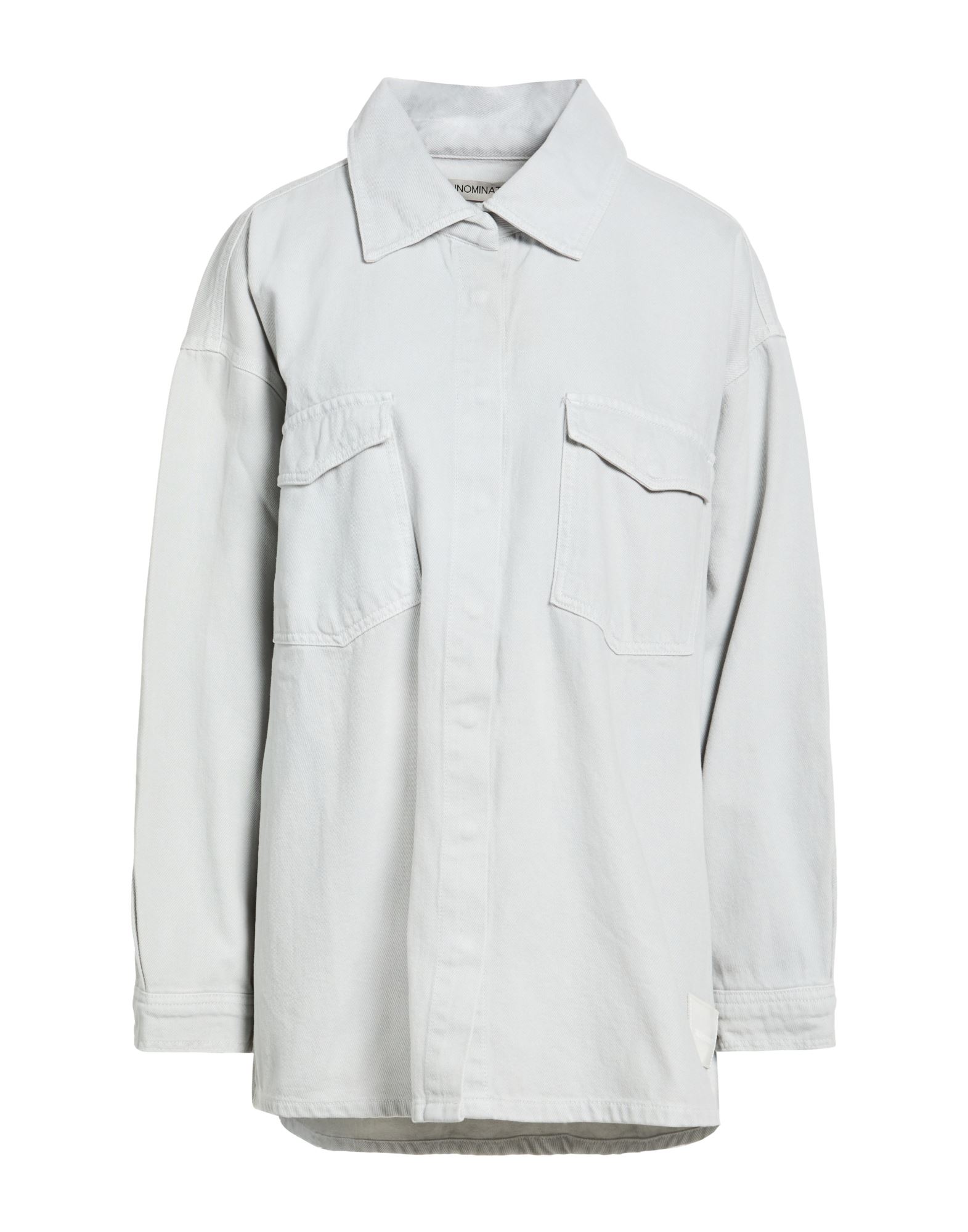 HINNOMINATE Jeanshemd Damen Hellgrau von HINNOMINATE