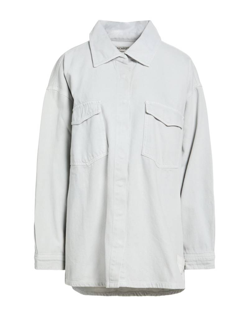 HINNOMINATE Jeanshemd Damen Hellgrau von HINNOMINATE