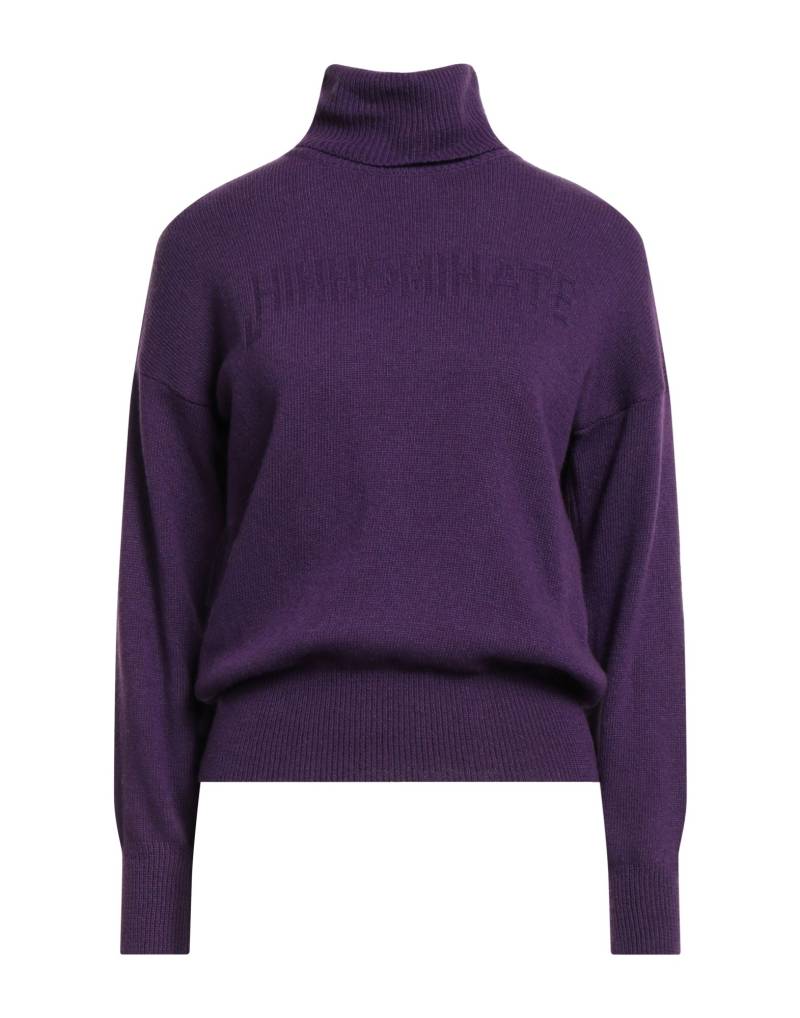 HINNOMINATE Rollkragenpullover Damen Violett von HINNOMINATE