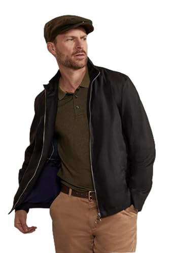 Hinter + Hobart Porthleven Herren Wachsjacke Schwarz X-Small von HINTER + HOBART