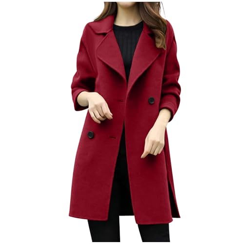 HINTSAN WeißEr Black Damen Week Mantel Damen Angebote Lang Wollmantel 2024 Elegant Trenchcoat ab Langarm Wann Revers Schlanke Jacke Wolljacke Winter Coat Women Herbst Winter Übergangsjacke Knöpfe HINTSAN WeißEr Black Damen Week Mantel Damen Angebote Lang Wollmantel 2024 Elegant Trenchcoat ab Langarm Wann Revers Schlanke Jacke Wolljacke Winter Coat Women Herbst Winter Übergangsjacke Knöpfe von HINTSAN