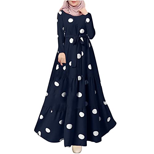 Kleid Herbst Damen Bedrucktes Hemdkleid Casual Knielang Blusenkleid V-Ausschnitt Festlich Kleid Rückenfrei Neckholder Maxikleid V-Ausschnitt Blumenkleid Loose T-Shirt Kleid Floral Minikleid von HINTSAN