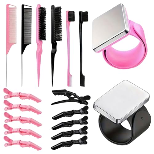 18 Stück/Set Haar Flechten Set Armband Haarkämme Haarspange Armband Pin Kissen Halter Haarschmuck von HIOPOIUYT