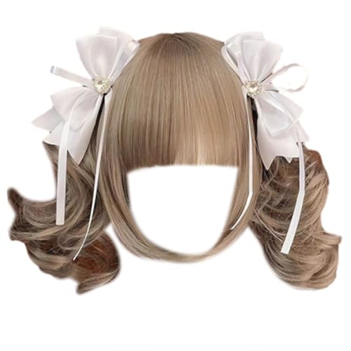 3D-Haarspange mit Herzband, Schleife, Haarnadel, Cosplay, einfaches und modisches Haar-Accessoire, perfekt für verschiedene Veranstaltungen, einfach zu verwendende Haarnadel von HIOPOIUYT