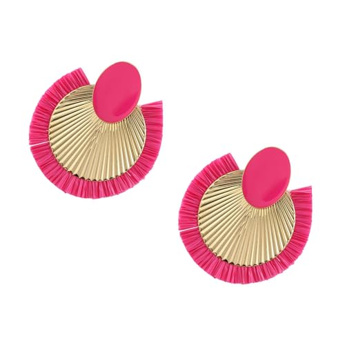 Einzigartige Ohrstifte Runde Hengste Ohrringe Frauen Moderne Quasten Dangle Mode Schmucklegierung Accessoires Für Ungezwungene Anlässe Raffia Alloy Fransen Ohrringe von HIOPOIUYT