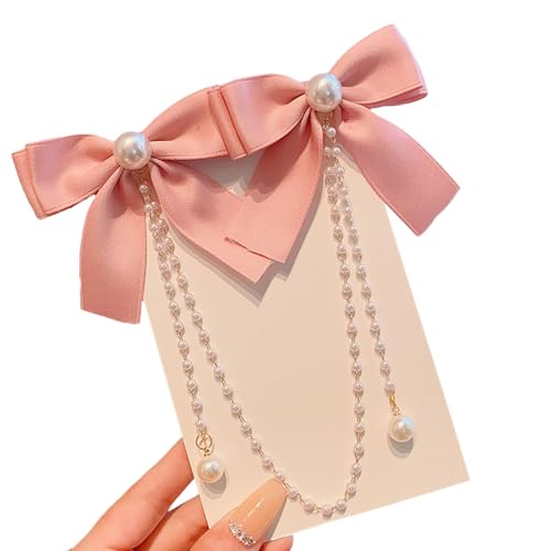 Elegante Doppel Bowknot Haarclip Für Kinder Mit Quasten Perlen Designs Perfekt Für Kleine Mädchen Täglich Kleidung Und Veranstaltung von HIOPOIUYT