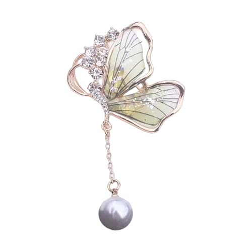 Elegante Schmetterlings-Brosche mit Perlen-Designs, tropfende Wassertropfen-Form, Legierungsmaterialien, für Damen, Mode-Accessoire, Schmetterlings-Perlen, Brosche, Einheitsgröße, Wie beschrieben Elegante Schmetterlings-Brosche mit Perlen-Designs, tropfende Wassertropfen-Form, Legierungsmaterialien, für Damen, Mode-Accessoire, Schmetterlings-Perlen, Brosche, Einheitsgröße, Wie beschrieben von HIOPOIUYT