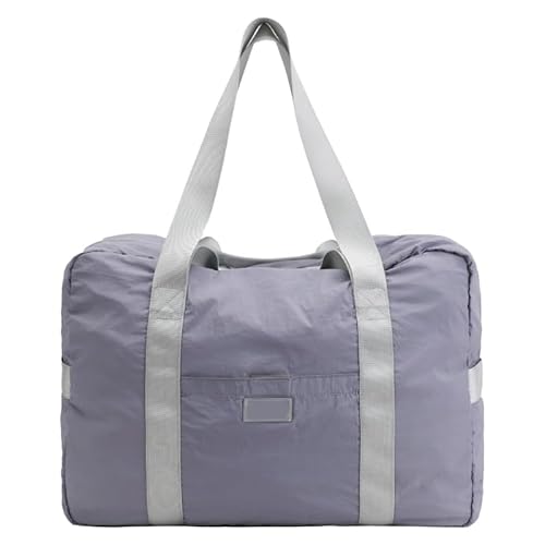Faltbare Tasche, praktische Sporttasche, tragbare Schultertasche, Handtasche, organisierte Aufbewahrung für kurze Reisen und Geschäftsleute, violett von HIOPOIUYT