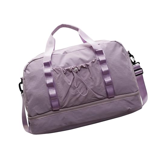 Große Reisetasche für Damen und Herren, Sport- und Reisetasche, mit separaten nassen und trockenen Bereichen, für Fitness, Outdoor-Abenteuer, modische Wochenendtasche, violett, Mass Beauty Große Reisetasche für Damen und Herren, Sport- und Reisetasche, mit separaten nassen und trockenen Bereichen, für Fitness, Outdoor-Abenteuer, modische Wochenendtasche, violett, Mass Beauty von HIOPOIUYT