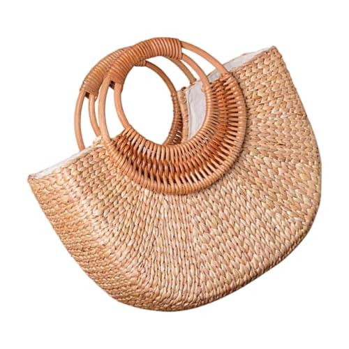 HIOPOIUYT Damen Strohtasche Mode Strandtasche Top Griff Elegante Handtasche Stilvoll Täglich Handgewebt Urlaub für Reisen Frauen Strand Elegante Handtasche Stroh Täglich Mädchen Urlaub für Reisen HIOPOIUYT Damen Strohtasche Mode Strandtasche Top Griff Elegante Handtasche Stilvoll Täglich Handgewebt Urlaub für Reisen Frauen Strand Elegante Handtasche Stroh Täglich Mädchen Urlaub für Reisen von HIOPOIUYT