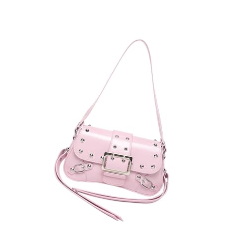 HIOPOIUYT Damen Umhängetasche Handtasche Nietpunk Achselhöhlenbeutel Unterarmtasche Mit Schnalle Für Tägliche Pendelzeiten Oder Lässige Reisetasche HIOPOIUYT Damen Umhängetasche Handtasche Nietpunk Achselhöhlenbeutel Unterarmtasche Mit Schnalle Für Tägliche Pendelzeiten Oder Lässige Reisetasche von HIOPOIUYT