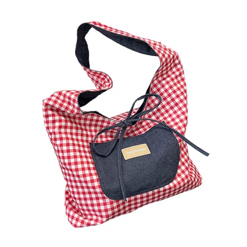 HIOPOIUYT Damen-Unterarmtasche, kariert, große Kapazität, Achselhöhle, trendige Handtaschen, Geldbörse, einfaches Pendeln, einfache Achselhöhle, trendige Handtasche und Geldbörse, große Kapazität, a HIOPOIUYT Damen-Unterarmtasche, kariert, große Kapazität, Achselhöhle, trendige Handtaschen, Geldbörse, einfaches Pendeln, einfache Achselhöhle, trendige Handtasche und Geldbörse, große Kapazität, a von HIOPOIUYT