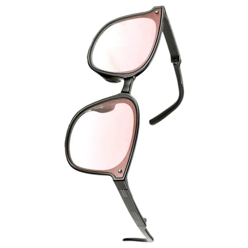 HIOPOIUYT Leichte Sonnenbrille, Trendsetter für Urlaub, Urlaub, übergroßer Rahmen, große Schattierungen, übergroßer Rahmen, faltbare Sonnenbrille für Damen, D von HIOPOIUYT