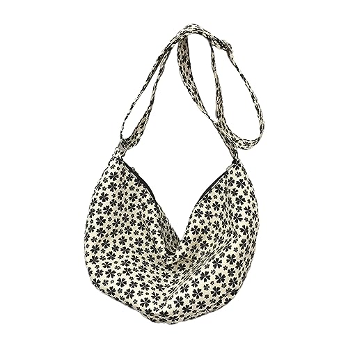 HIOPOIUYT Modische und funktionale Umhängetasche für künstlerische Personen, Retro-Stofftasche für Musikfestivals, Verabredungen, Blumendruck, modische und funktionale Umhängetasche für künstlerische HIOPOIUYT Modische und funktionale Umhängetasche für künstlerische Personen, Retro-Stofftasche für Musikfestivals, Verabredungen, Blumendruck, modische und funktionale Umhängetasche für künstlerische von HIOPOIUYT