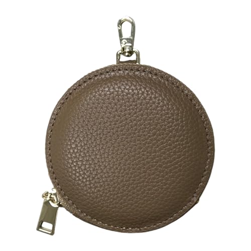 HIOPOIUYT Trendy Circular Coin Case In Weicher Stilvoller Frauen Geldbeutel PU Leder Geldtasche Für Business Profis Und Studenten Wechselbeutel von HIOPOIUYT