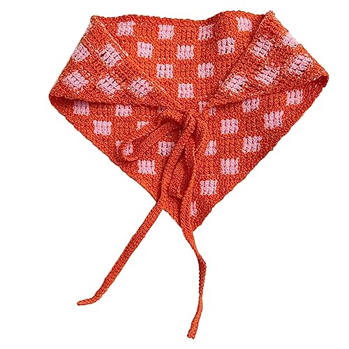 Häkelhaarbandanas für Mädchen, Strassenschnappe, dekoratives Kopftuch, modisches Accessoire, gestricktes Stirnband, Bohemian-Kopftuch von HIOPOIUYT