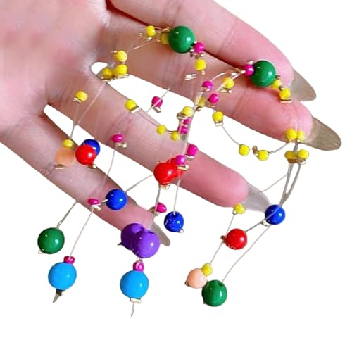 Jugendliche Ohrringe Mit Farbenfrohen Perlen Trendy Dopaminstile Hangle Ohrringe Frauen Plastikohrzubehör Für Plastik von HIOPOIUYT