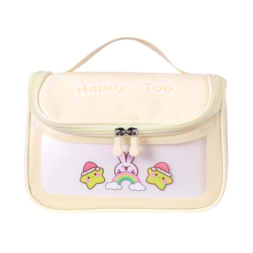 Kosmetiktasche mit großer Kapazität, wasserdicht, Reise-Make-up-Tasche, Cartoon-Kosmetik-Organizer für Damen und Mädchen, Kosmetiktasche, transparent, Reise-Make-up-Tasche, wasserdicht, von HIOPOIUYT