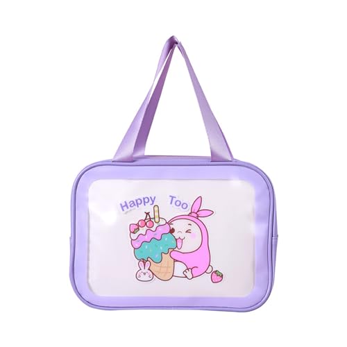 Kosmetiktasche mit großer Kapazität, wasserdicht, Reise-Make-up-Tasche, Cartoon-Kosmetik-Organizer für Damen und Mädchen, Kosmetiktasche, transparent, Reise-Make-up-Tasche, wasserdicht, von HIOPOIUYT